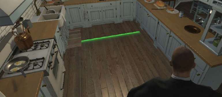 scène de réalité virtuelle dans une cuisine