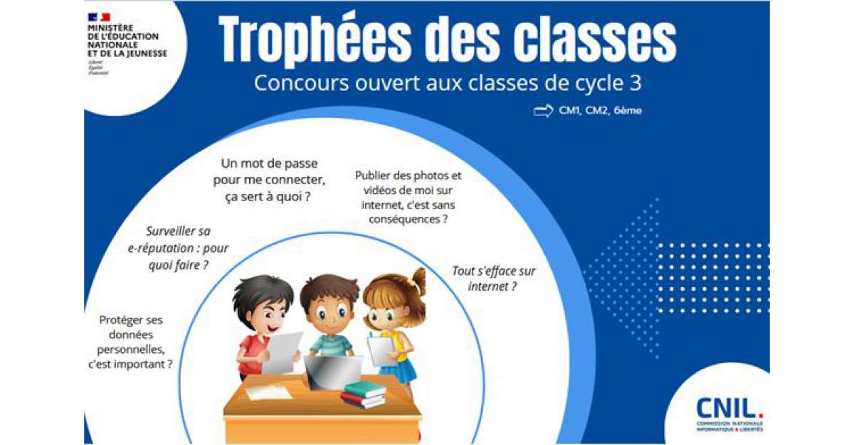 Poster trophées des classes, concours national numérique responsable