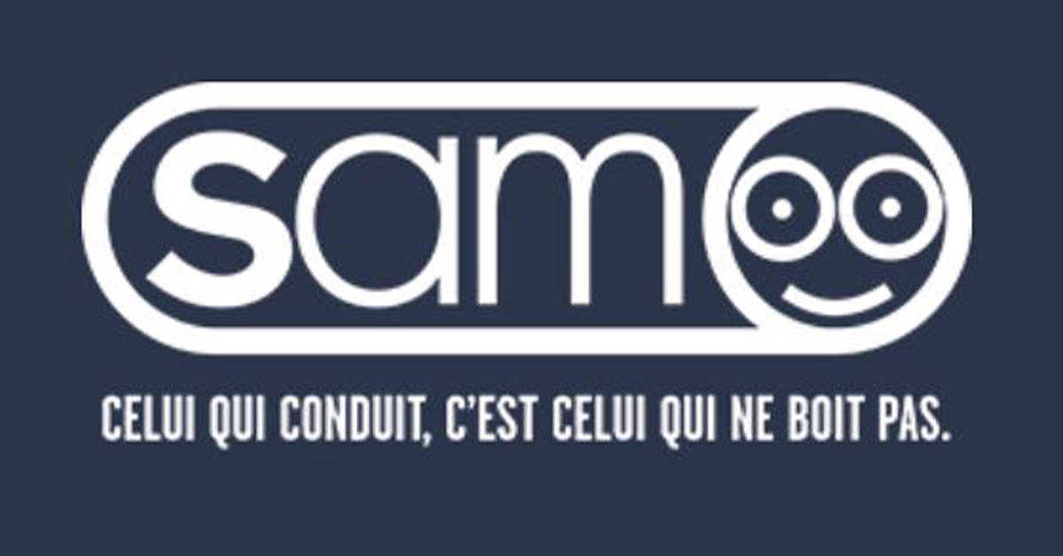 affiche SAM, celui qui conduit, c'est celui qui ne boit pas