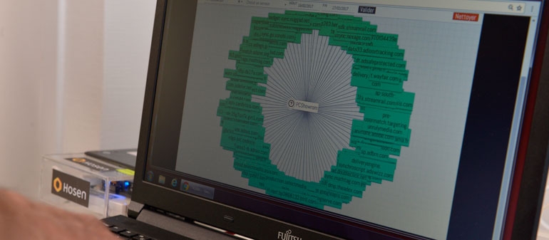 exemple des flux visibles des données issues d'un objet connecté