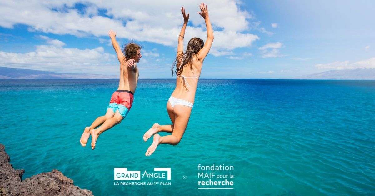 saut d'une falaise
